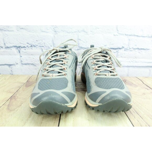 Merrell Siren Edge 3 Gray Mesh Waterproof Breathable Hiking Shoes Size 9.5 - Picture 4 of 9